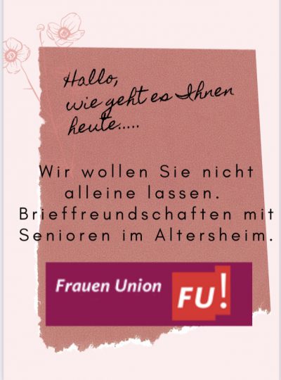 FU-Logo Brieffreundschaften Sie